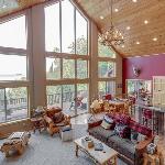 Spacious Leech Lake Home on 2 Private Acres 200' of lake shore 15 Minutes to Walker with boat lift dock swimming fire pit Walker