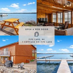 3BR Fife Lake Getaway with Fire Pit & Hot Tub