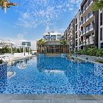 Silkhaus spacious studio in JVC with modern furniture Dubai 