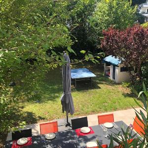 Plage à pied maison 12 pers avec jardin