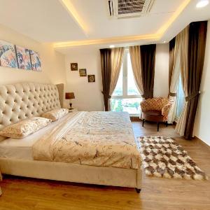 Luxury Apartment with Balcony in Gold Crest DHA - Skyview Suite