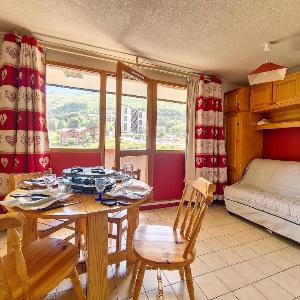 Studio ski-in/ski-out avec balcon animaux acceptés - FR-1-344-1181
