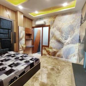 Premium Homestay Near Banke Bihari Ji with Power Backup-Free WiFi-Washing Machine in 1BHK - No Parking