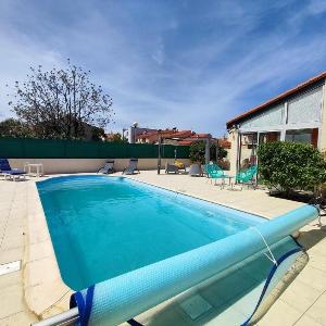 Maison climatisée avec piscine parking et WIFI - 6 pers. - FR-1-776-5