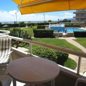 Estudio renovado con acceso directo a la playa piscina y jardín en L'Estartit - ES-323-35