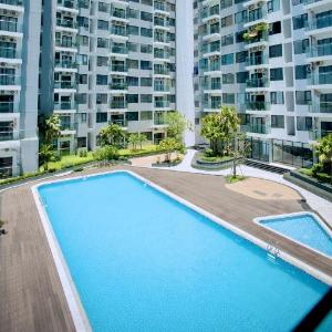 Mustard Room - Studio 2 giường King view hoàng hôn - miễn phí gym và hồ bơi