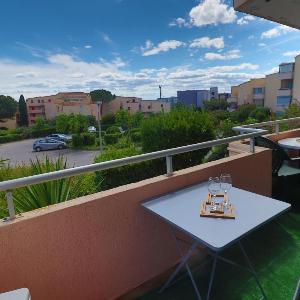 Confortable T3 avec terrasse et accès plage à Sète - FR-1-472-201