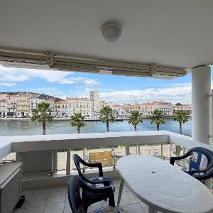 Spacieux 3 pièces avec garage climatisation terrasse proche centre à Sète - FR-1-338-584