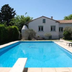 vacation rental with pool and poolhouse close to arles in moulès- sleeps 8
