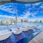 Second Luxury Dubai Infinity Pool - Burj Khalifa Views