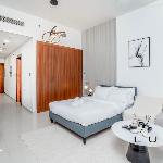 Luxe - Minimalist Monochrome Studio in Damac Hills 