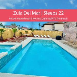 Sleeps 22 2min Walk To The Beach Heated PoolSpa