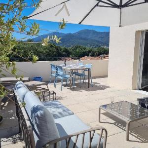Appartement T3 avec grande terrasse et vue sur les Albères - FR-1-732-85