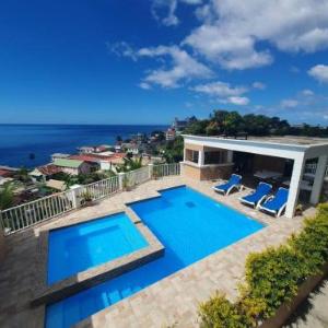 2 minutes from Roseau Cozy studio with shared pool