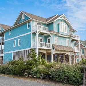 Outside-In - S Nags Head MP 18.5 Luxury Oceanfront Elevator Pool Cabana Home Theatre Pets OK