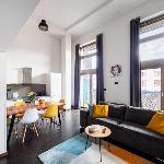 Two-level Loft on Křižíkova with balcony parking 