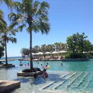 An villa at resort beach front private pool.