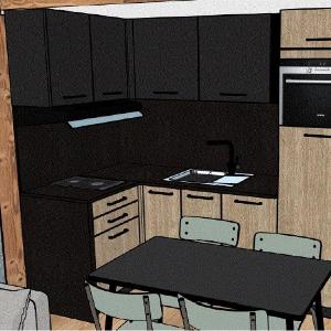 Appartement rénové 2 pièces cabine avec balcon et accès piscine - Méribel - FR-1-180-637