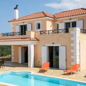 Villa with 3 bedrooms in Lixouri with wonderful sea view private pool furnished garden 200 m from the beach