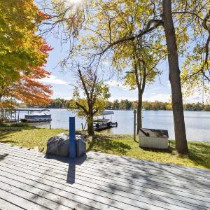 Lakefront Home with Dock Firepit & Private Deck