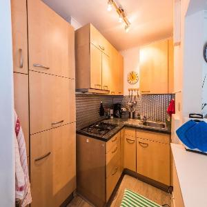 Spacious studio with separate sleeping area