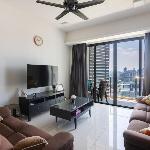 Chic High-Floor 3BR Apt in Bukit Bintang