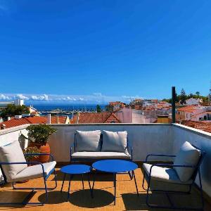 Old Town Rooftops with SEA VIEWS