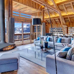 Chalet 5★ 15 pers piscine intérieure vue montagnes 7 ch terrasse animaux acceptés - FR-1-304-299