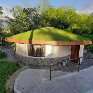 Small Round House with Living Roof