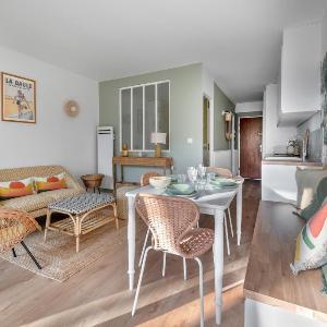 À 220m de la plage appart avec terrasse pour 3