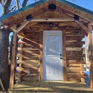 #4 - Amish Log Camping Cabin Walk to the Water