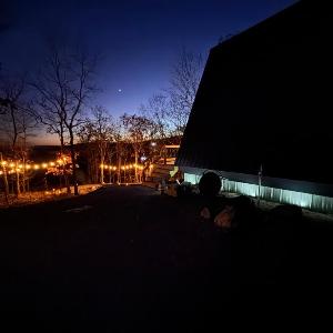 The Charlotte A-Frame cabin with mountain views