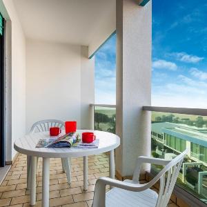 Modern seafront apartment with pool and terrace