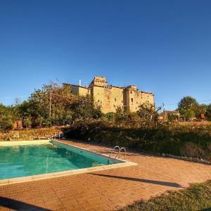 Medieval Castle with Swimming Pool in Forest in Umbria