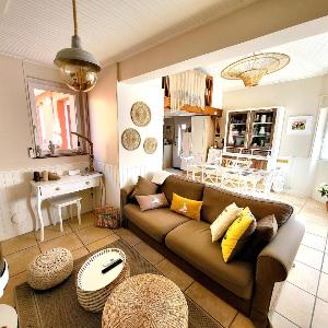 Maison de pêcheur moderne avec terrasse proche mer et commerce - Barbecue - WIFI Gratuit - FR-1-92-950