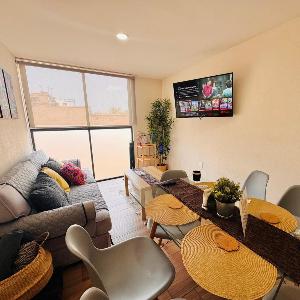 Cozy Mexico City 2 Bedrooms Apartment 18 min away from the airport