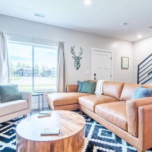 Basecamp Stays: Unique Townhome Views from Porch
