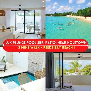 New CHIC 3BR Villa Walk to Beach Pool & Terrace
