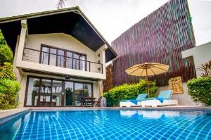 Villa Chok in a beachfront villa resort, Koh Samui