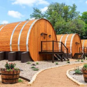 Rosé Wine Barrel Cabin
