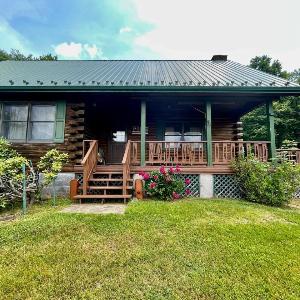 Livingston Cabin Fire PitRocking Chair Porch