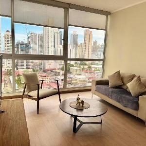 Modern apartment with ocean view