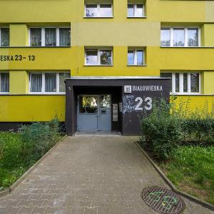 Blue Two Bedroom Apartment in Wrocław with Desk Bathtub and Balcony by Noclegi Renters