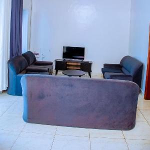 Comfortable bedroom with bathroom in town