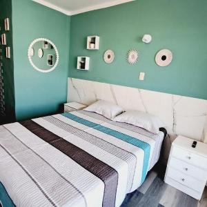 Estudio Funcional con Cama Queen Cocina y Terraza