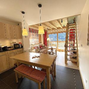 Charmant appartement 3 pièces à Méribel avec mezzanine balcon et terrasse - FR-1-411-997