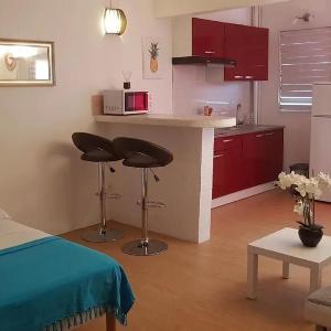 Studio confortable à Les Trois-Îlets 25 m² avec terrasse