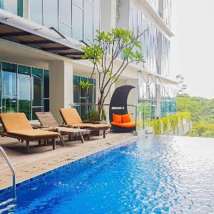 Warm and Homey 1BR at Brooklyn Alam Sutera Apartment By Travelio