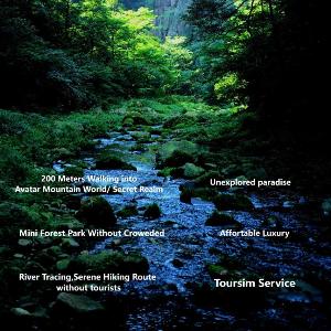 Zhangjiajie ZEN Retreat-FairyLand & Free one way pick up serviceFree Shuttle to East Gate of Forest ParkSecret Hiking RouteRiver TracingMini Forest ParkAffordable LuxuryToursim Service 莫问禅意