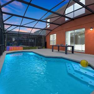 Family-Friendly 6-Bedroom Villa with Pool Game Room and Themed Bedrooms at Emerald Island Resort